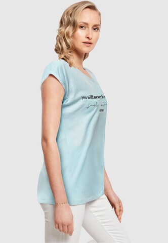 T-shirt 'Just Start' Merchcode en bleu