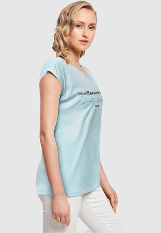 Merchcode T-Shirt 'Just Start' in Blau