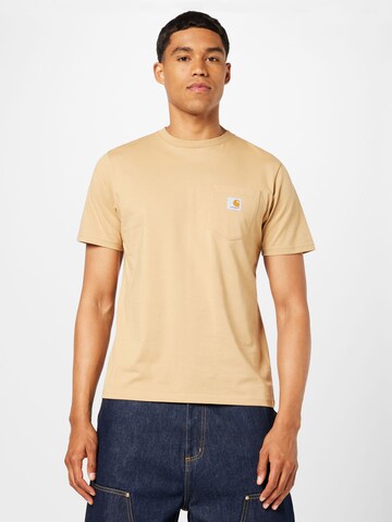 T-Shirt Carhartt WIP en marron : devant