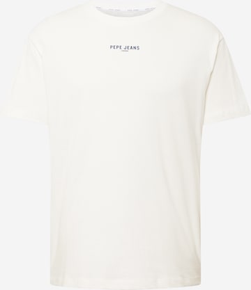 Pepe Jeans - Camiseta 'RAEVON' en blanco: frente