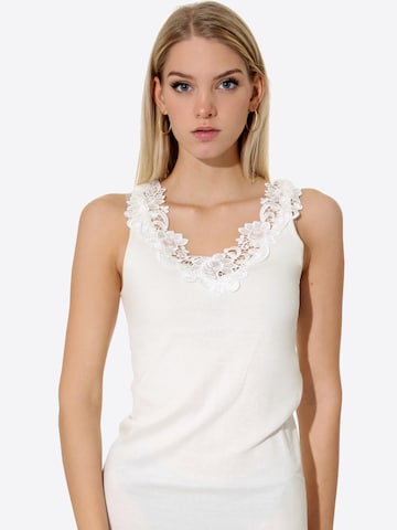 Maglietta intima di Cotton Prime in bianco: frontale