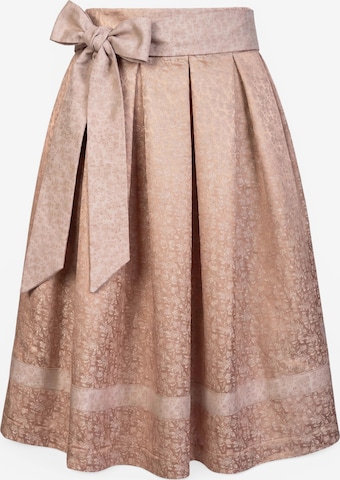 Trachtl Trachtenrock 'LENA' in Beige: Vorderseite