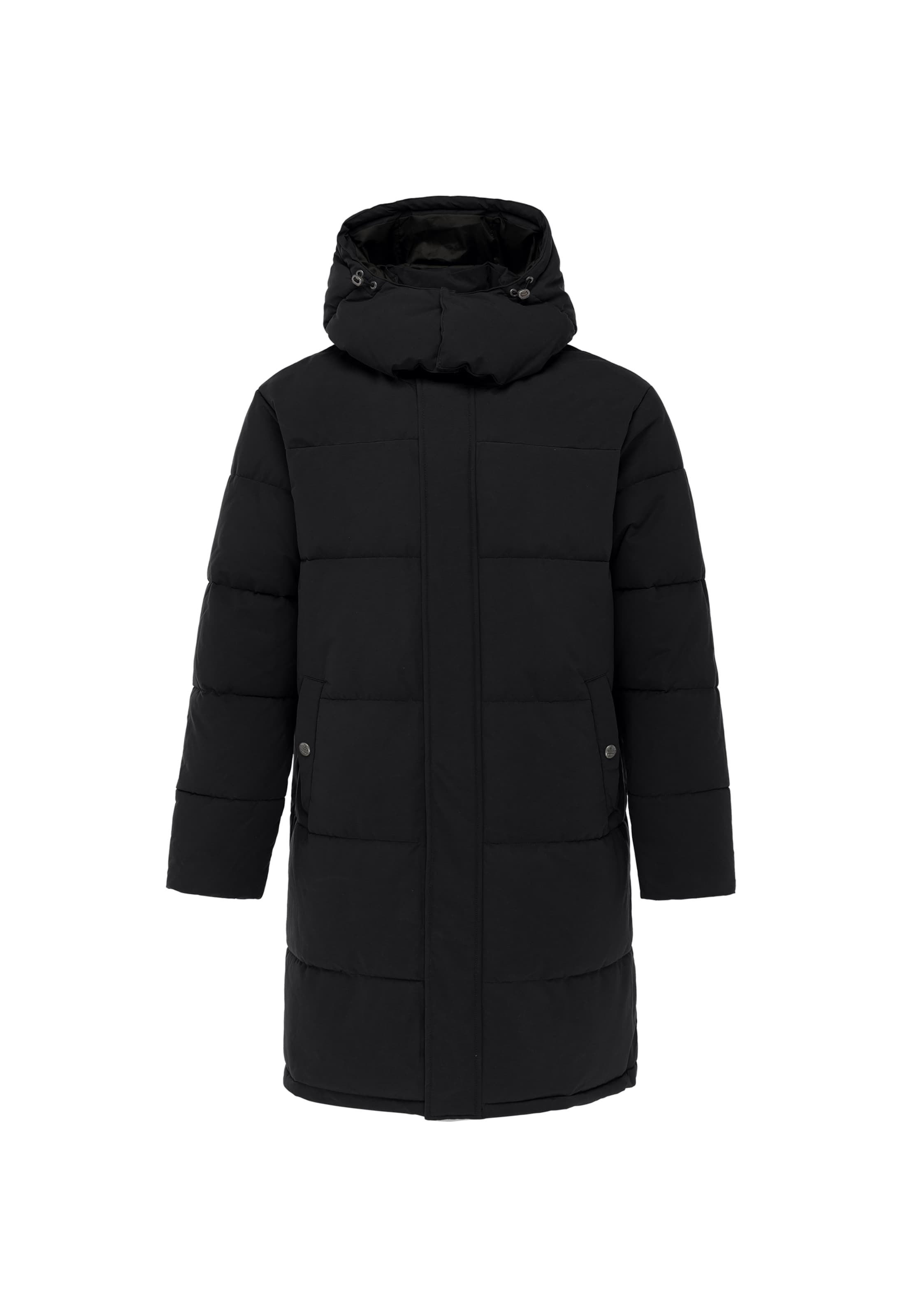 DreiMaster Maritim - Sobretudo de inverno em preto: frente