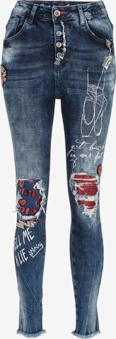 CIPO & BAXX Skinny Jeans in Blue: front