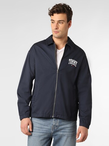 Tommy Jeans Between-Season Jacket 'HARRIGTON' in Blue: front