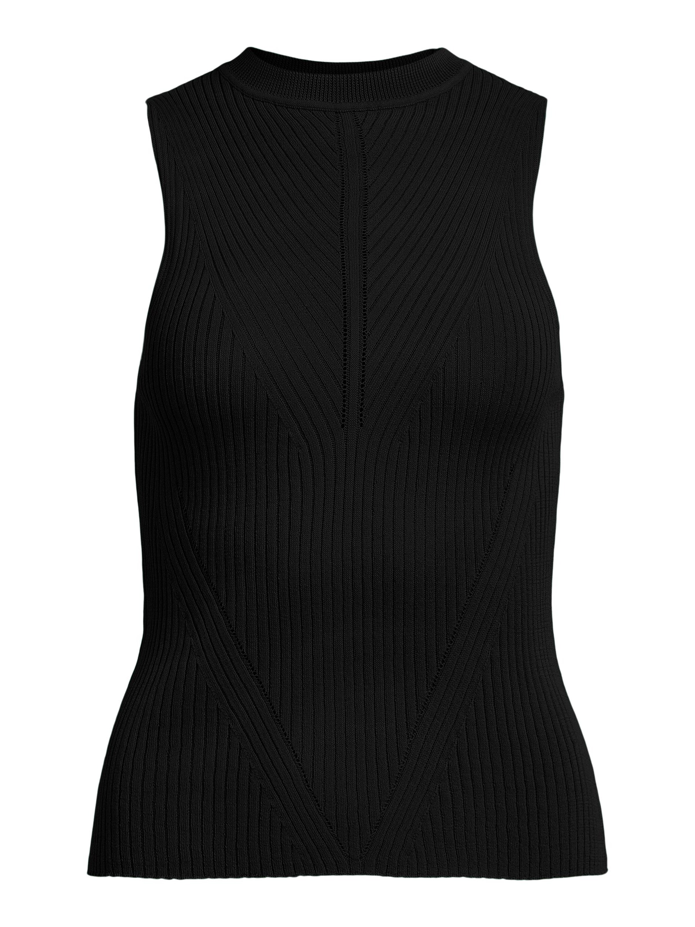 OBJECT Knitted top 'Bianka' in Black: front