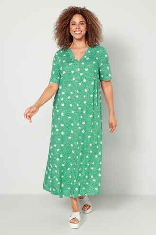 MIAMODA Dress in Green: front