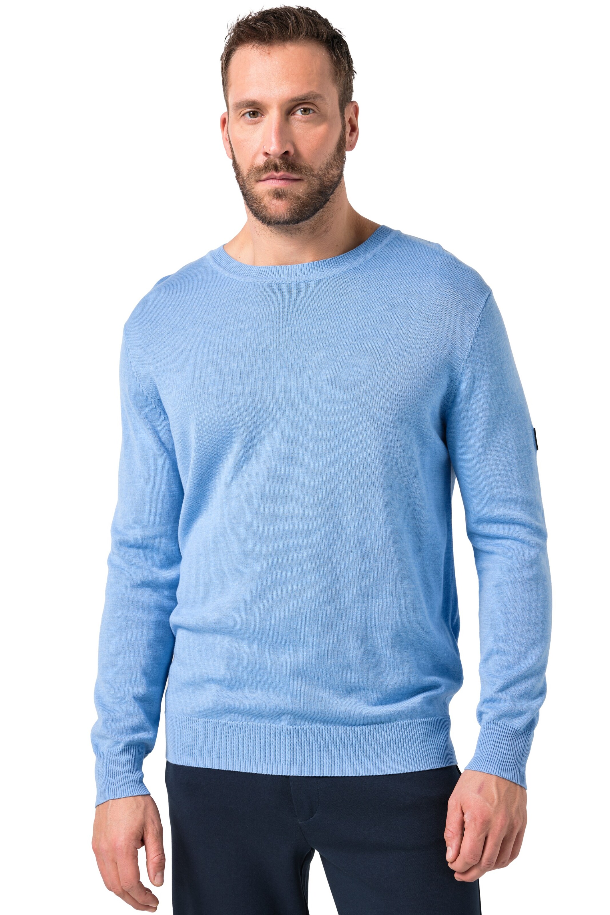 JP1880 Pullover in Blau: Vorderseite