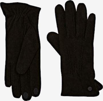 Gants ESPRIT en noir : devant