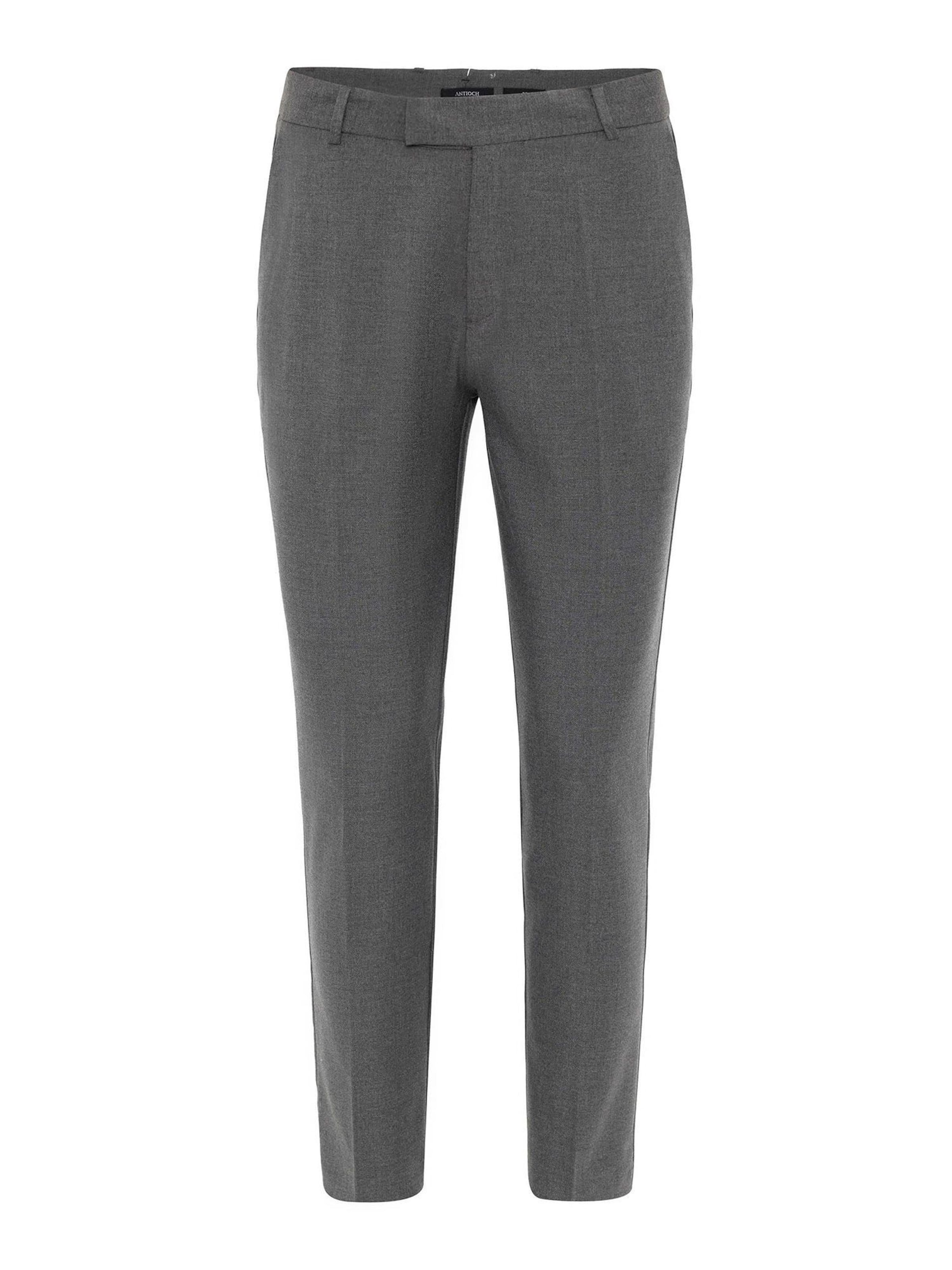 Antioch Normální Kalhoty s puky – šedá: přední strana