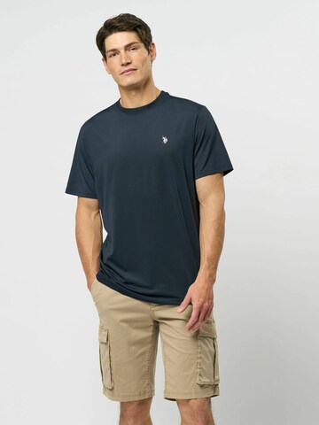 U.S. POLO ASSN. Regular fit Button Up Shirt 'Nick' in Blue: front