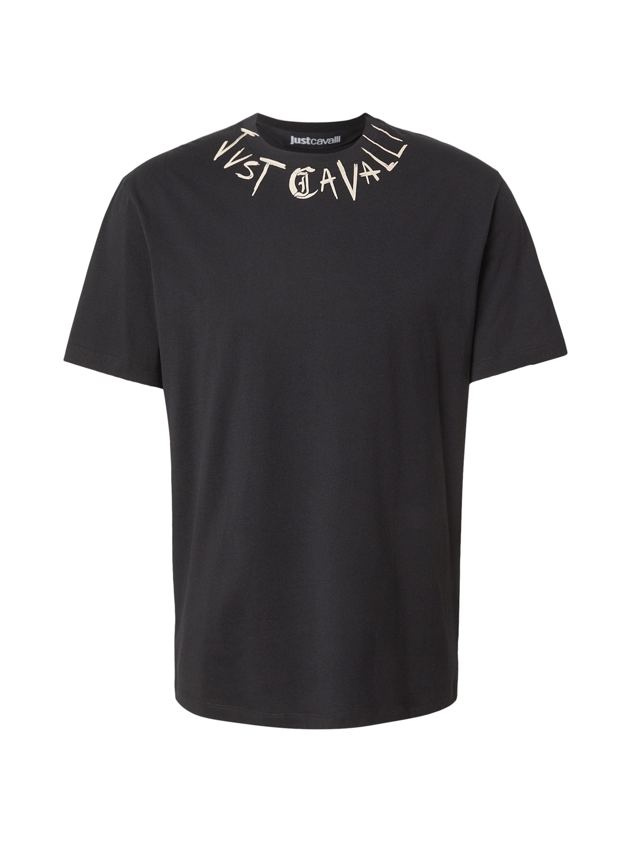 Just Cavalli T-Shirt in Schwarz: Vorderseite