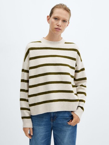 MANGO Sweater 'MARINI' in Beige: front