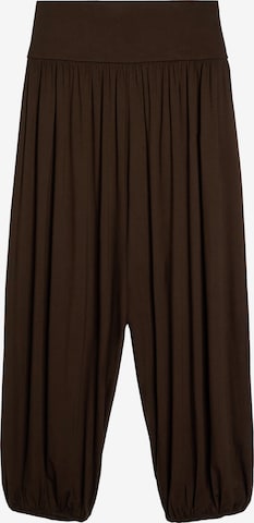Bershka Barrel Hose in Braun: Vorderseite