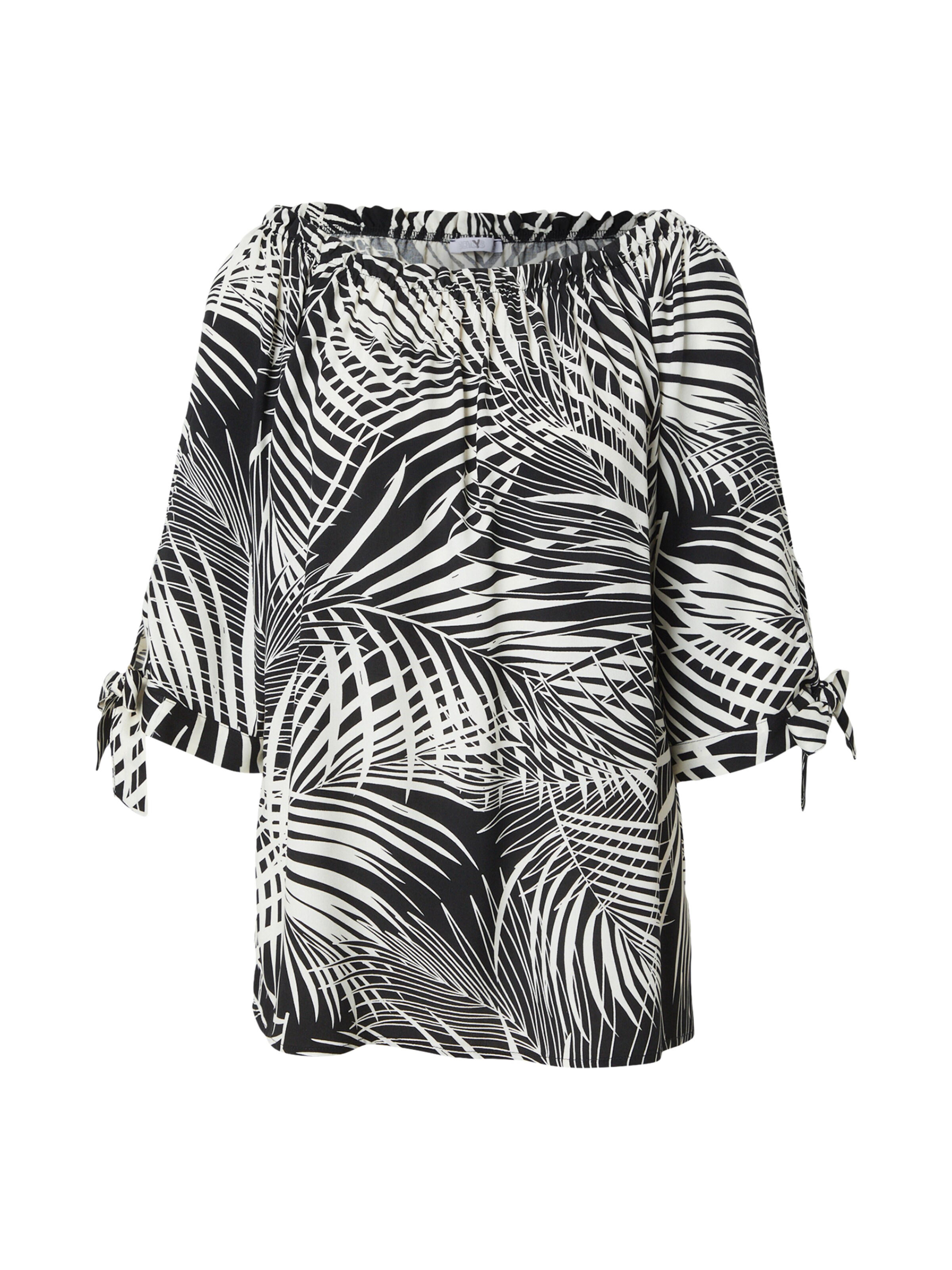 Hailys Pluus 'Lo44tty', värv must: eest vaates