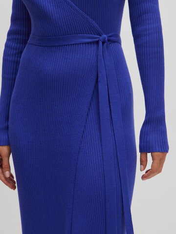 EDITED Gebreide jurk 'Mailien ' in Blauw