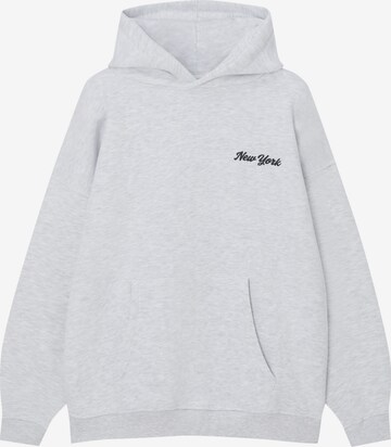 Pull&Bear Sweatshirt in Grijs: voorkant