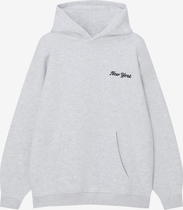 Pull&Bear Sweatshirt in Grey: front