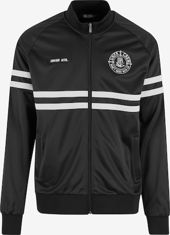 Giacca di mezza stagione di Unfair Athletics in nero: frontale