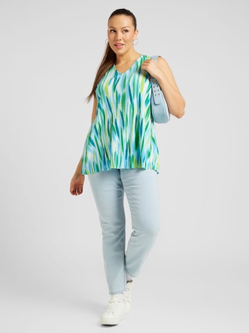 ONLY Carmakoma Blouse 'LISSETA' in Blauw