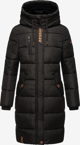 MARIKOO Winter Coat 'Yuikoo' in Black: front