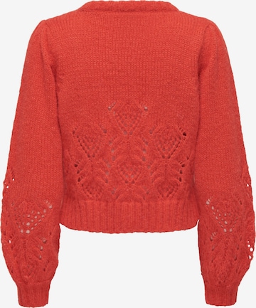 ONLY Пуловер 'CARLIE' в червено