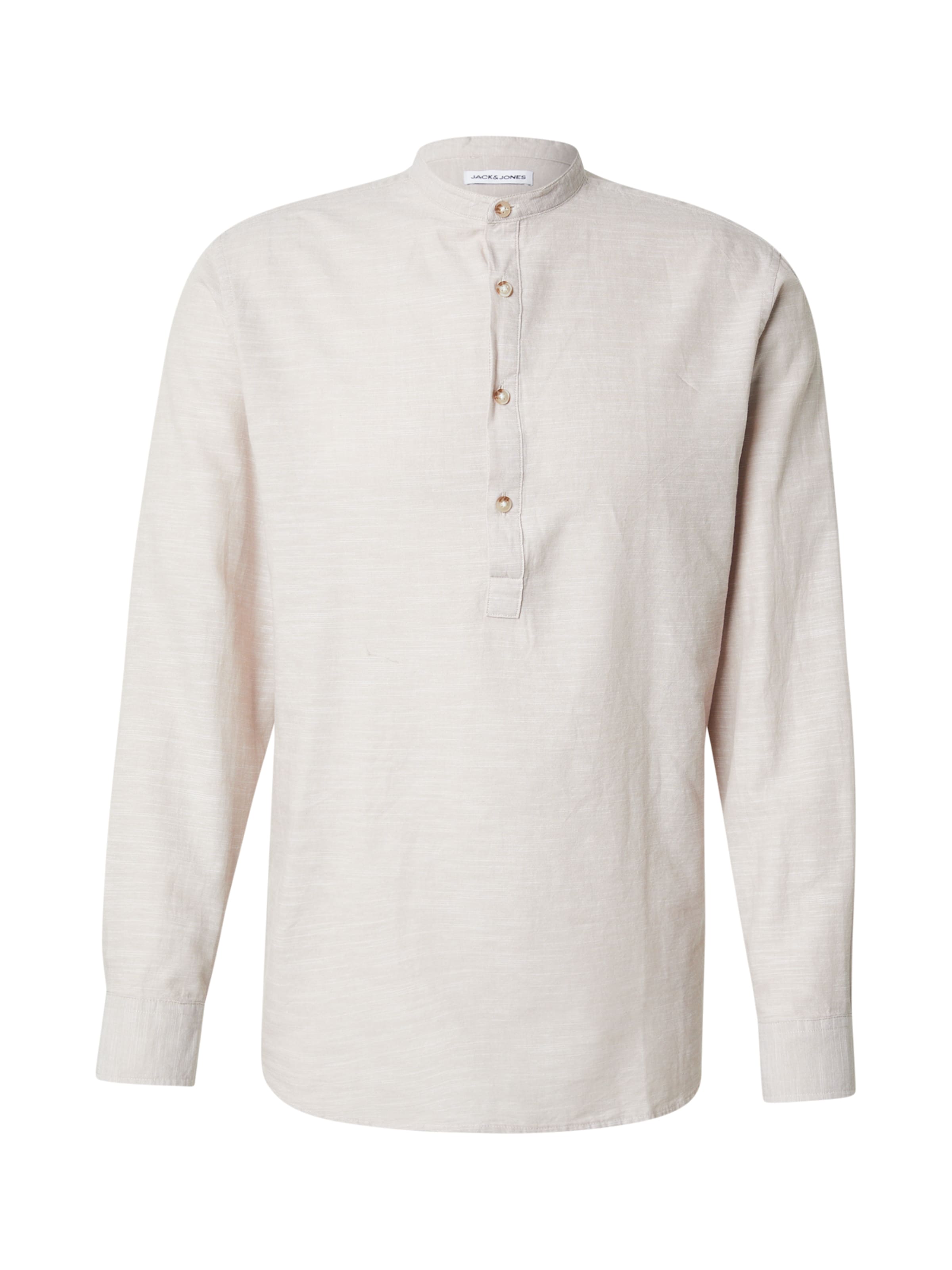 JACK & JONES Comfort Fit Πουκάμισο 'JJESummer' σε μπεζ: μπροστά