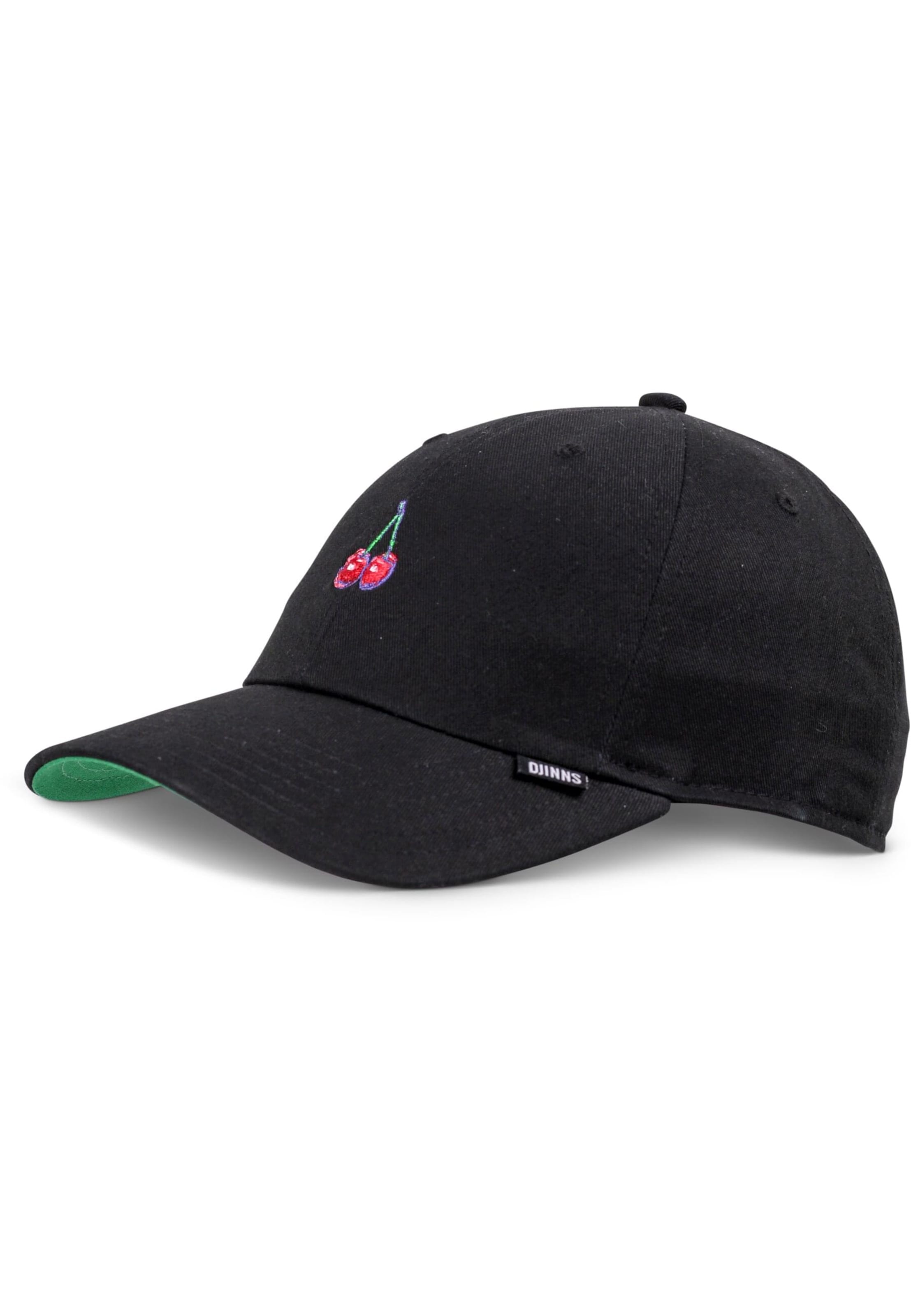DJINNS Cap 'Cherry' in Black: front