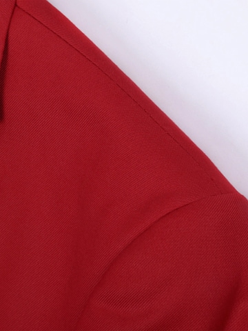 YOUTHUP Slim fit Suit Jacket 'Prägung' in Red