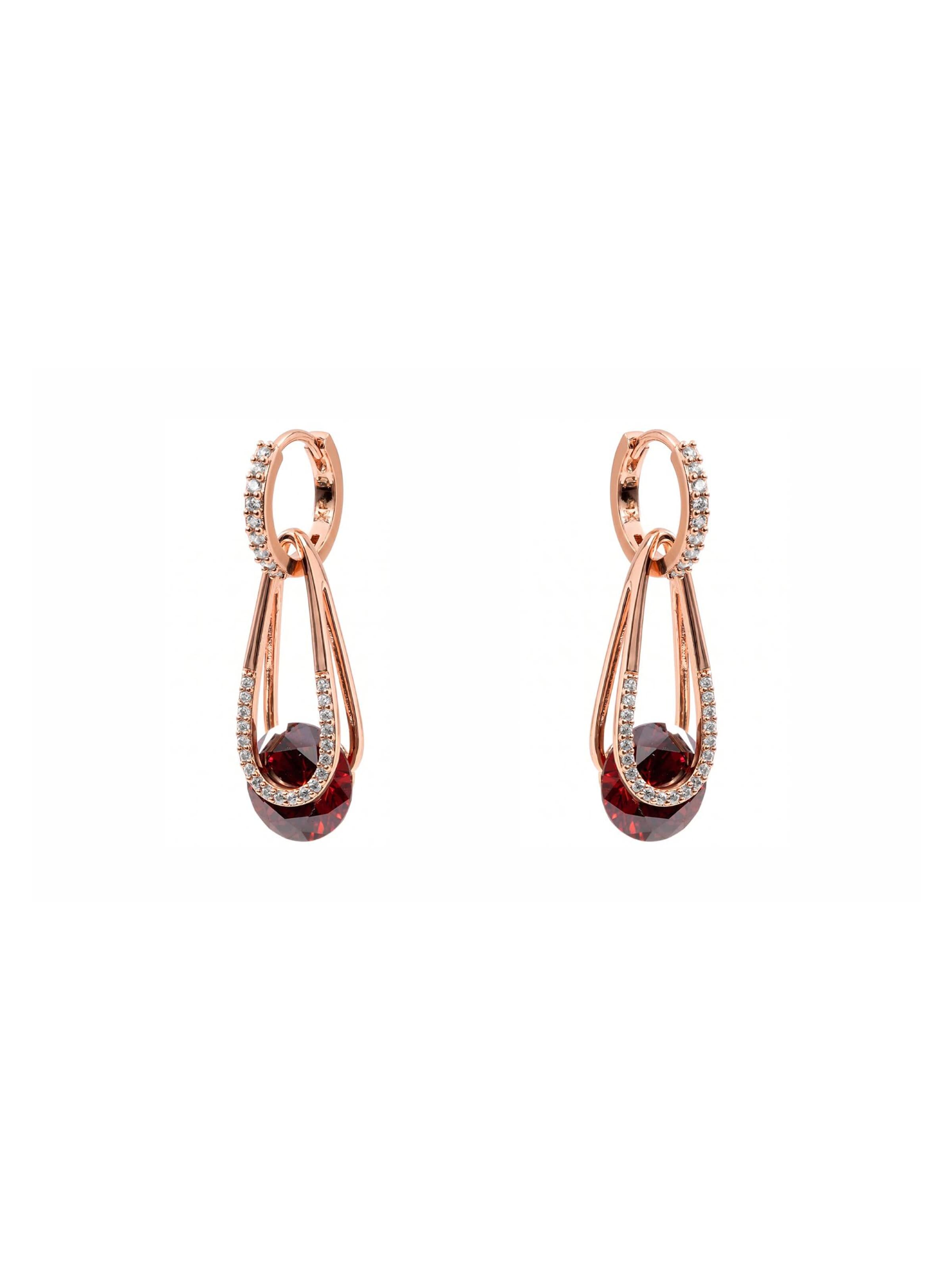 Luxenter Oorbellen 'Gorsu' in Rood