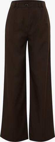 Trendyol Wide leg Pleat-Front Pants in Brown: front