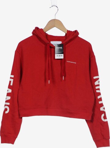 Calvin Klein Jeans Sweatshirt & Zip-Up Hoodie in M in Red: front