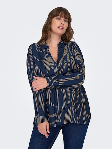 ONLY Carmakoma Bluzka 'CARFANNIL' w kolorze niebieski