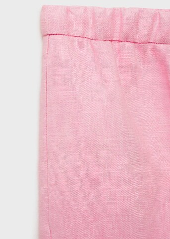 MANGO Loose fit Pleated Pants 'Alada' in Pink
