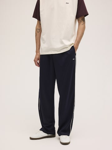 FILA Loosefit Broek 'LAVIS relaxed straight piping track pants' in Blauw