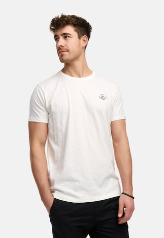 INDICODE JEANS Shirt 'Asbjorn ' in White: front