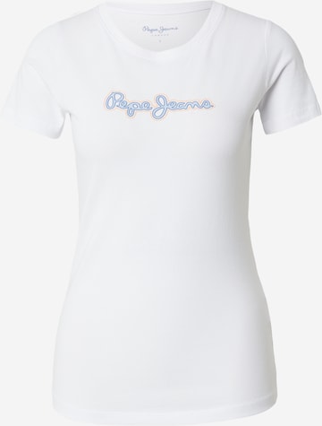 Pepe Jeans Majica | bela barva: sprednja stran