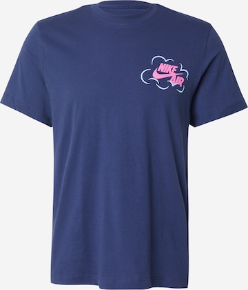 Tricou de la Nike Sportswear pe albastru: față