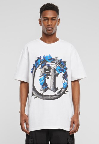 Forgotten Faces T-Shirt 'Faded Flowers' in Weiß: Vorderseite