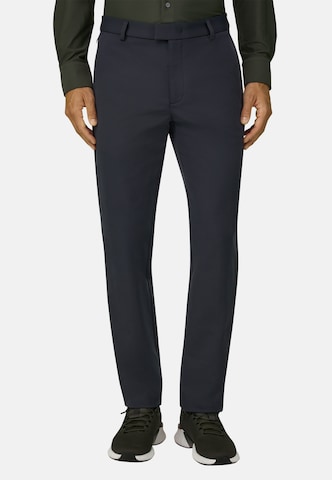 Coupe slim Pantalon chino Boggi Milano en bleu : devant