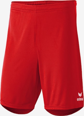 ERIMA Regular Workout Pants in Red: front