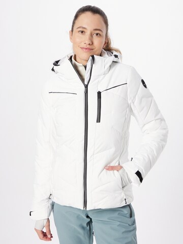 Veste outdoor 'ELSAH' ICEPEAK en blanc : devant