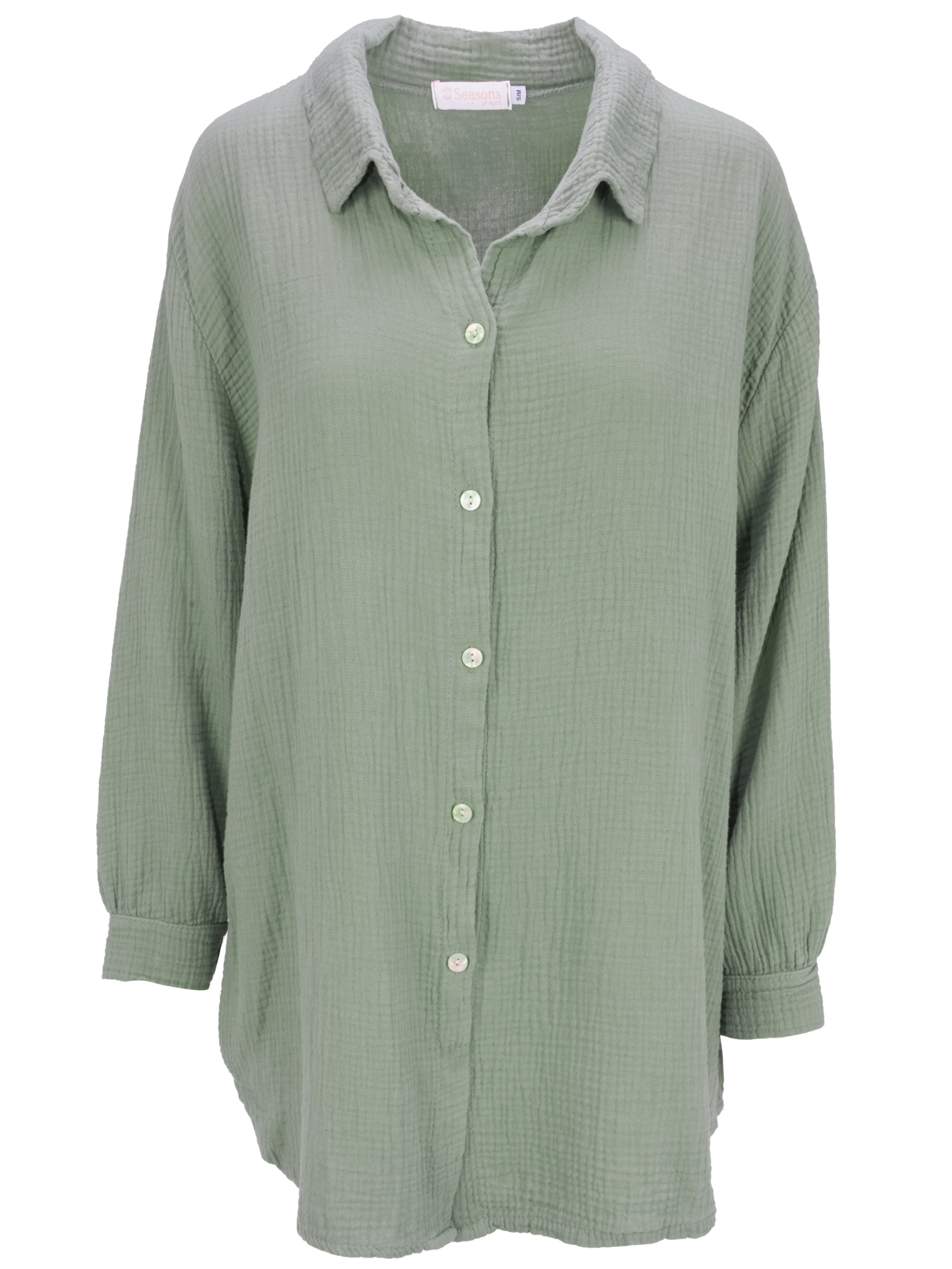 Seasons of April Bluse 'Susie' in Grün: Vorderseite
