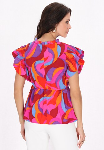 faina - Blusa em mistura de cores