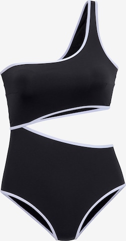 VIVANCEJednodijelni kupaći kostim - crna boja: prednji dio