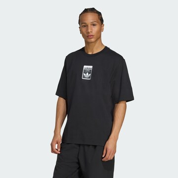 ADIDAS ORIGINALS Тениска 'Leo' в черно: отпред