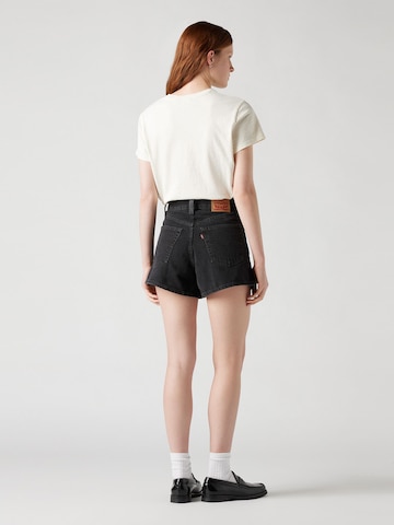 LEVI'S ® Regular Jeans 'High Waisted Mom Short' in Zwart