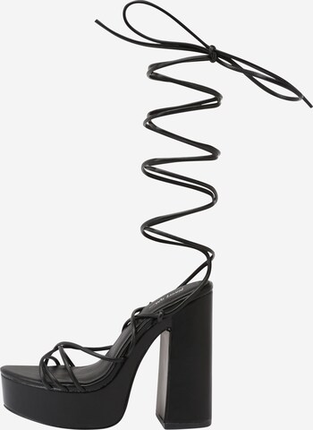 Nasty Gal Strap Sandals in Black