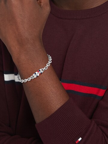 TOMMY HILFIGER Rannekoru 'Bruce' värissä hopea: etupuoli