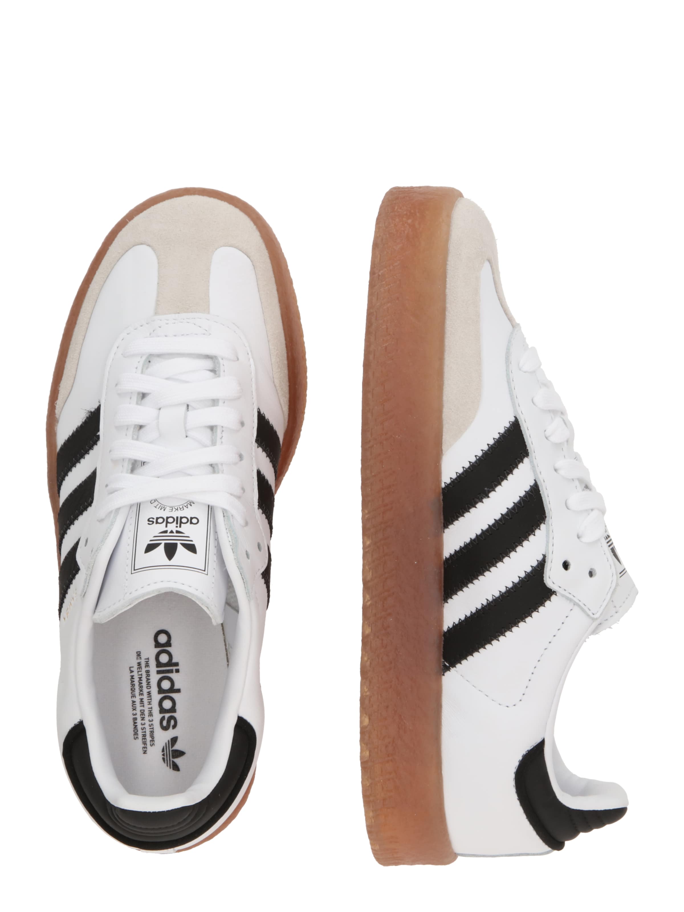 ADIDAS ORIGINALS Matalavartiset tennarit 'Samba' värissä valkoinen